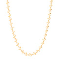 Leaf & Olive Motif Necklace – 18 Inch - 9K Yellow Gold
