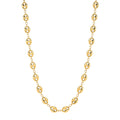 Coffee Bean Link Necklace – 14.9g - 9K Yellow Gold