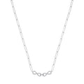 0.24ct Natural Diamond Drop Pendant Necklace – 18 Inch - 9K White Gold