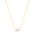 0.22ct Natural Diamond Pendant Necklace – 18 Inch - 9K Yellow Gold