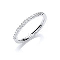 18ct White Gold 0.16ct Half Eternity Diamond Ring