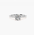 1.5ct Round Brilliant Lab Grown Diamond Cathedral Pave Engagement Ring – IGI Certified