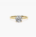 2ct Round Brilliant Lab Grown Diamond Cathedral Solitaire Engagement Ring – IGI Certified