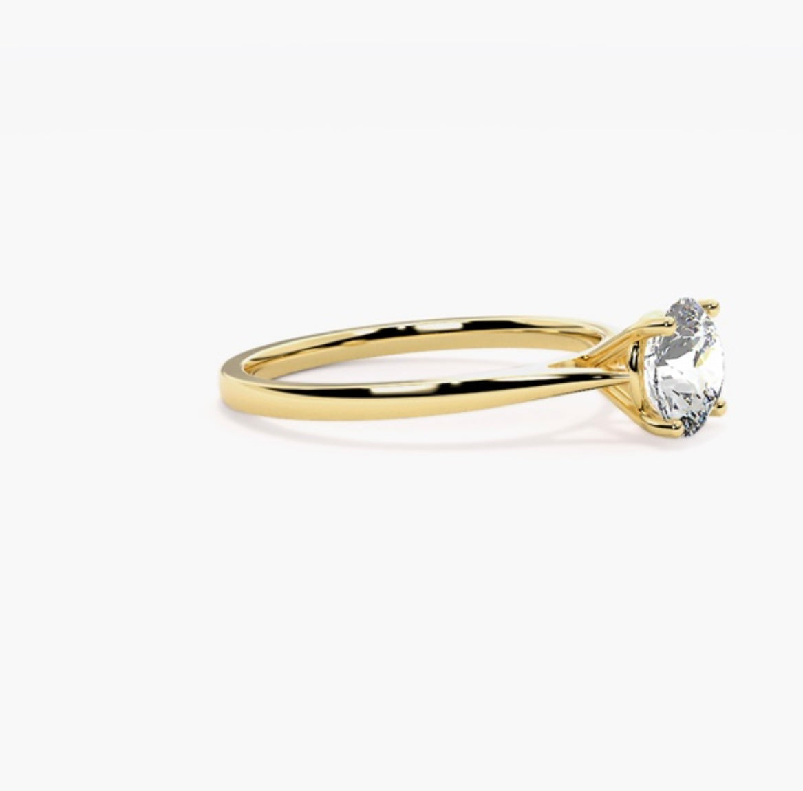 2ct Round Brilliant Lab Grown Diamond Cathedral Solitaire Engagement Ring – IGI Certified