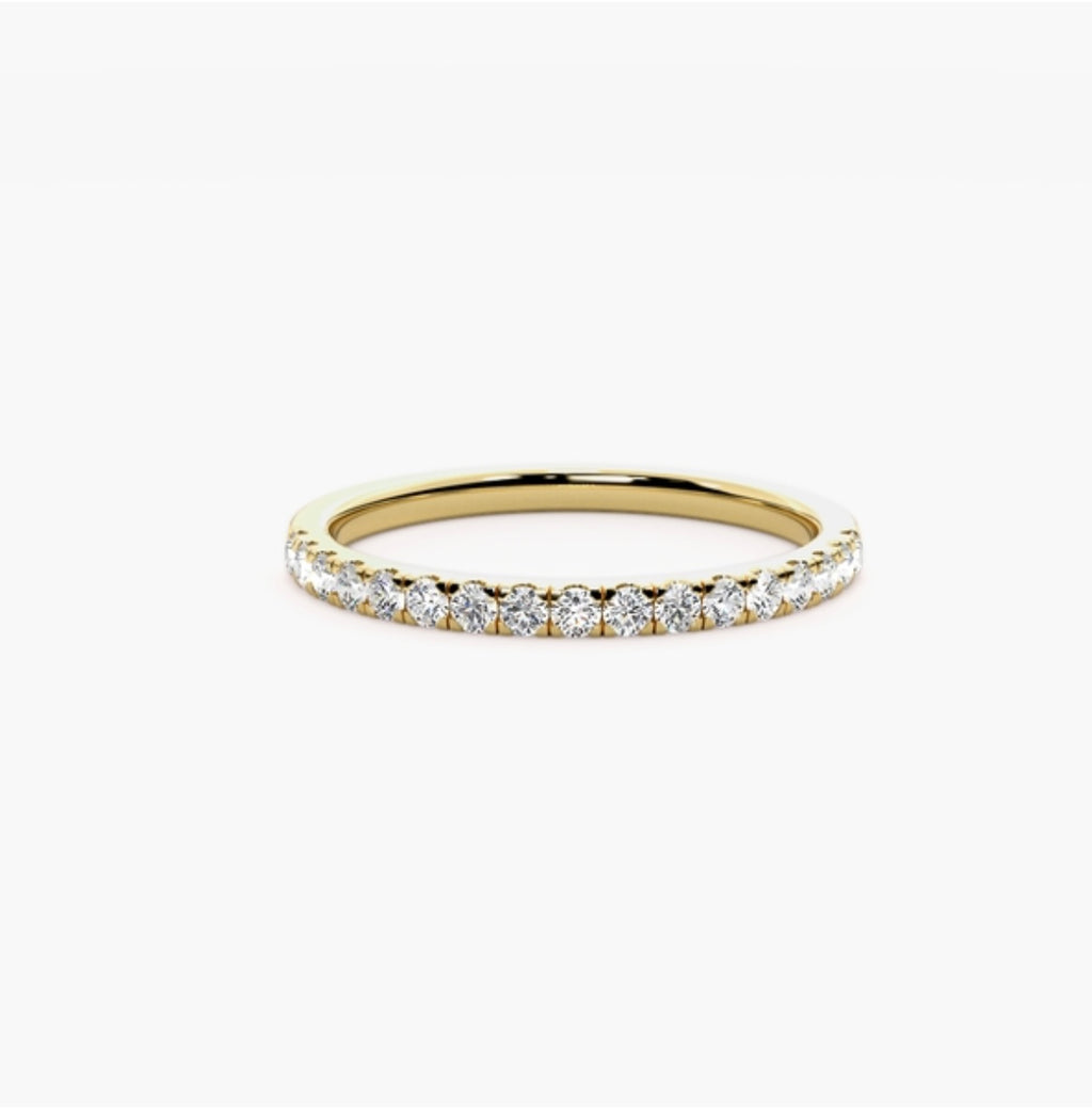 2mm Lab Grown Diamond Micro Pavé Eternity Band – 0.30ct