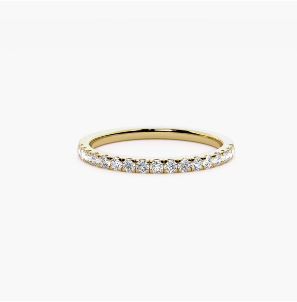 2mm Lab Grown Diamond Micro Pavé Eternity Band – 0.30ct
