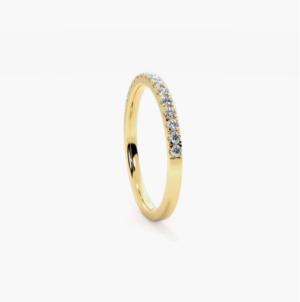 2mm Lab Grown Diamond Micro Pavé Eternity Band – 0.30ct