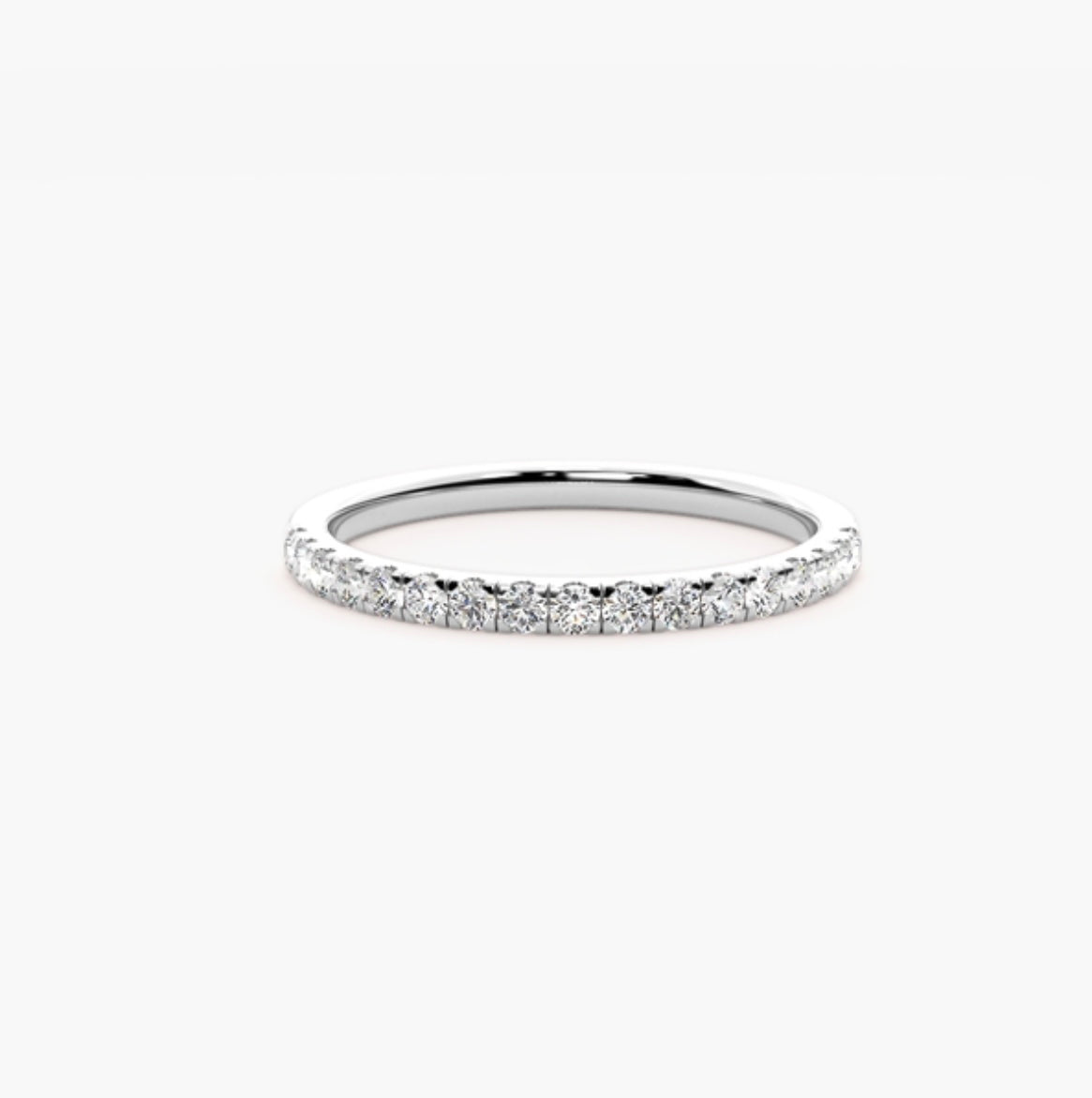 2mm Lab Grown Diamond Micro Pavé Eternity Band – 0.30ct