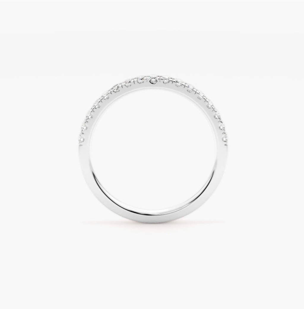 2mm Lab Grown Diamond Micro Pavé Eternity Band – 0.30ct
