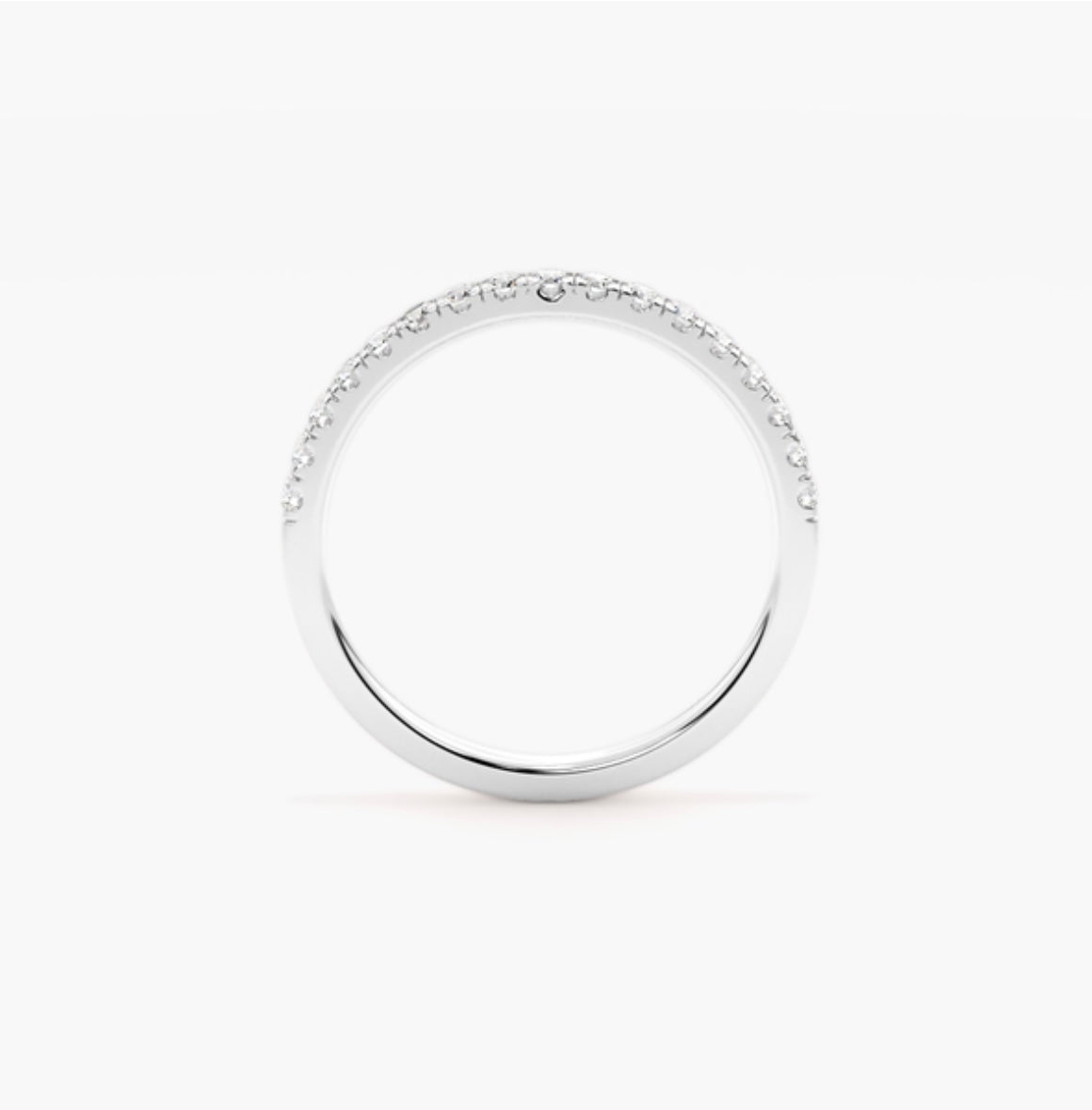 2mm Lab Grown Diamond Micro Pavé Eternity Band – 0.30ct