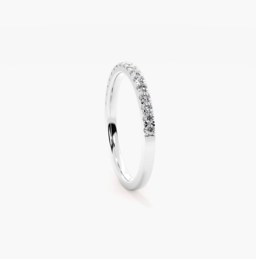 2mm Lab Grown Diamond Micro Pavé Eternity Band – 0.30ct