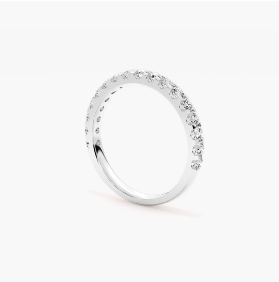 3mm Lab Grown Diamond Micro Pavé Eternity Band – 0.75ct