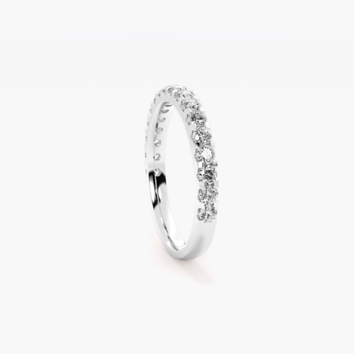 3mm Lab Grown Diamond Micro Pavé Eternity Band – 0.75ct