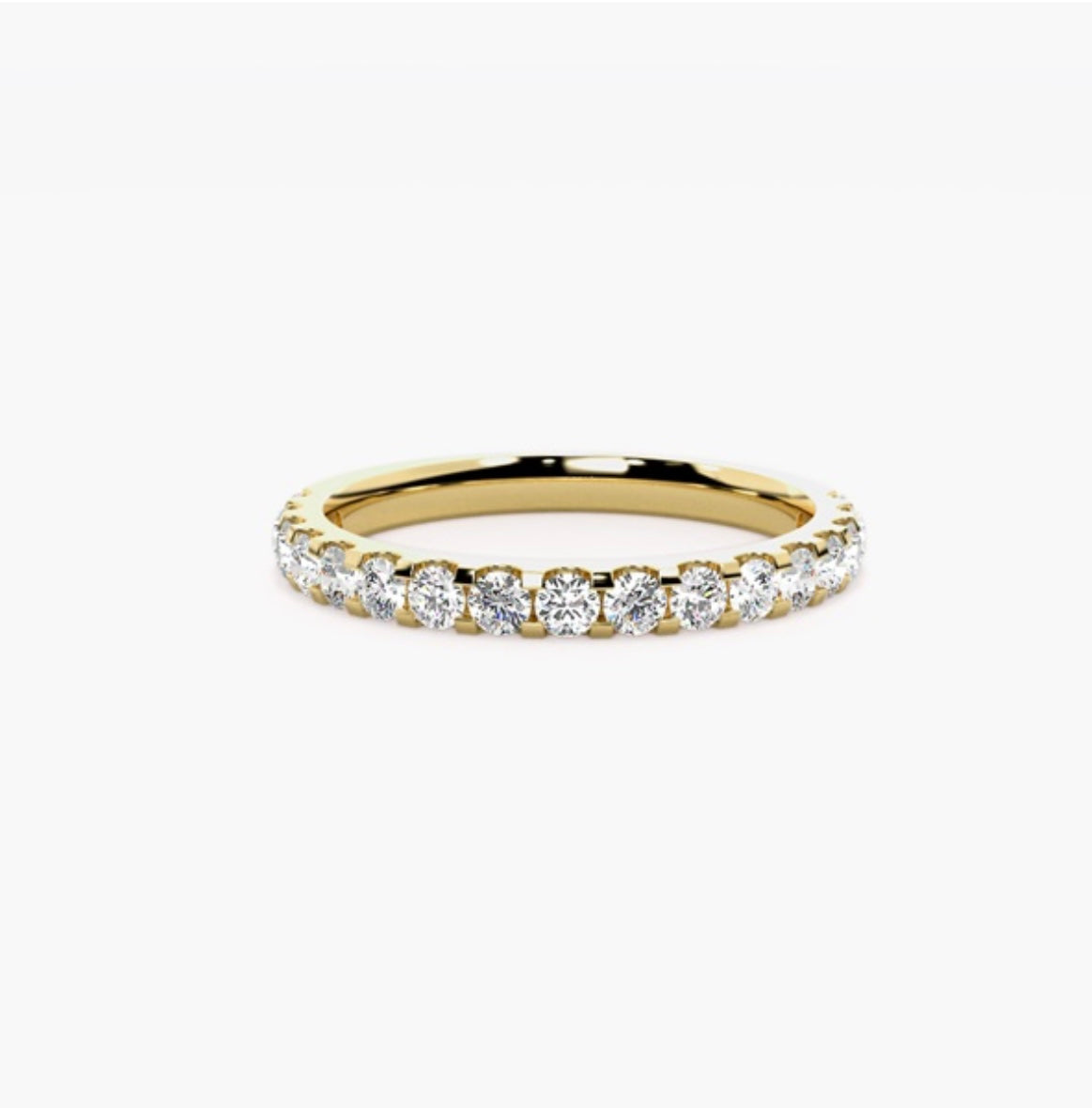 3mm Lab Grown Diamond Micro Pavé Eternity Band – 0.75ct