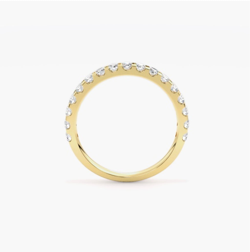 3mm Lab Grown Diamond Micro Pavé Eternity Band – 0.75ct
