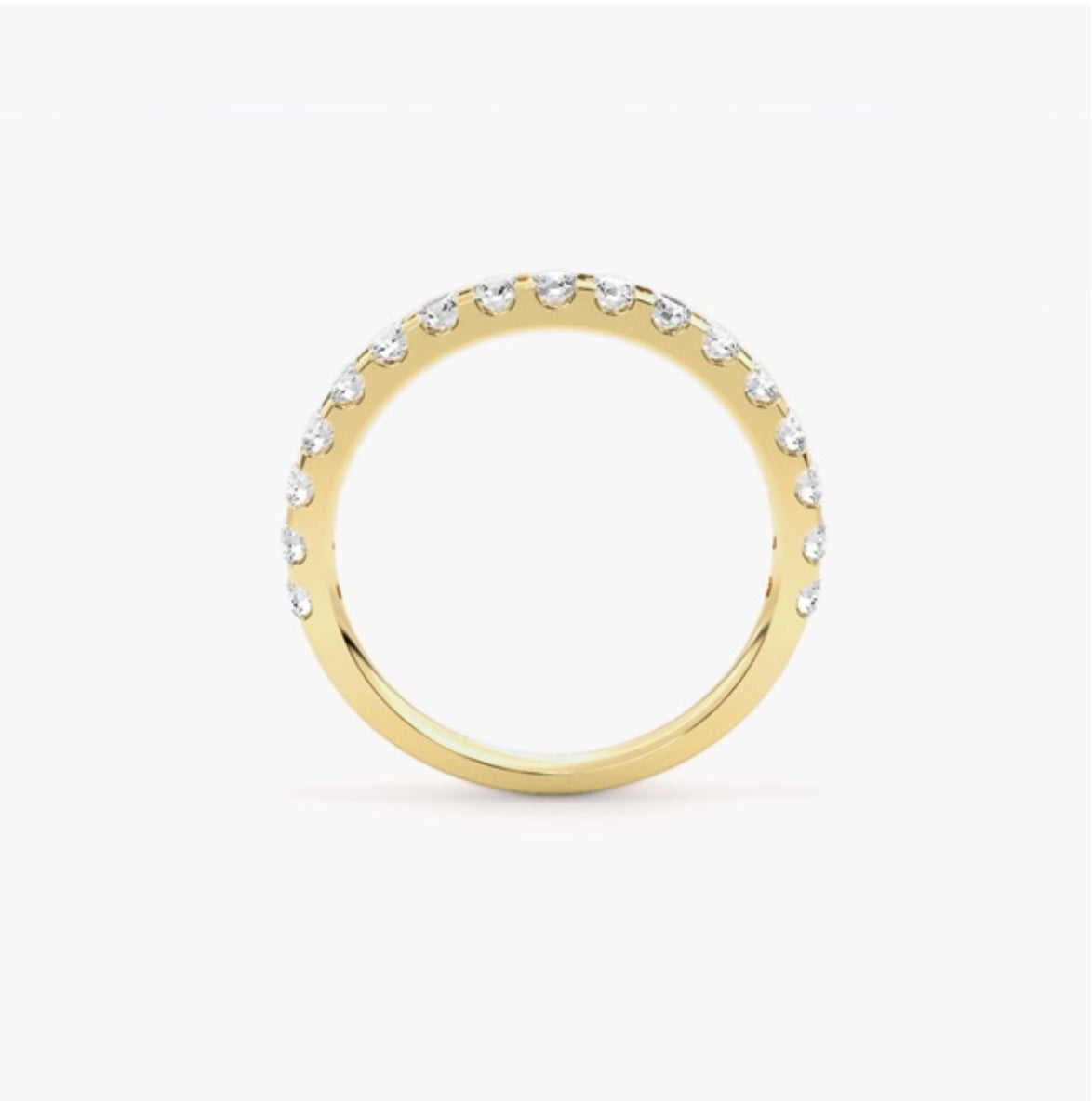 3mm Lab Grown Diamond Micro Pavé Eternity Band – 0.75ct
