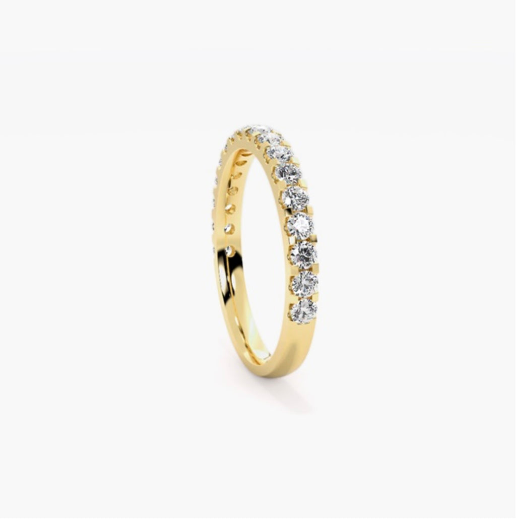 3mm Lab Grown Diamond Micro Pavé Eternity Band – 0.75ct