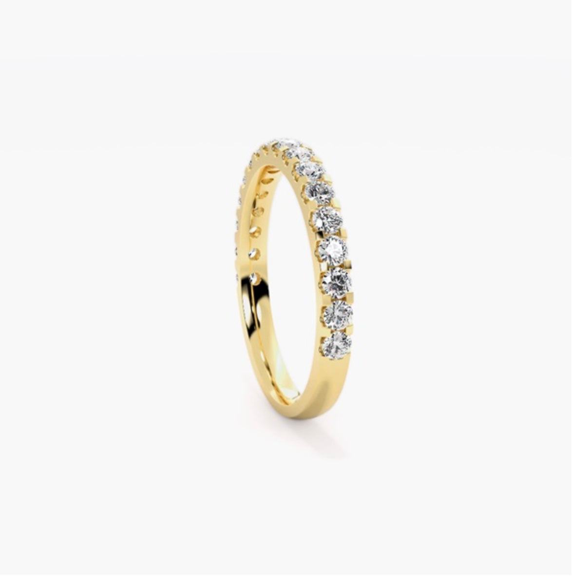 3mm Lab Grown Diamond Micro Pavé Eternity Band – 0.75ct