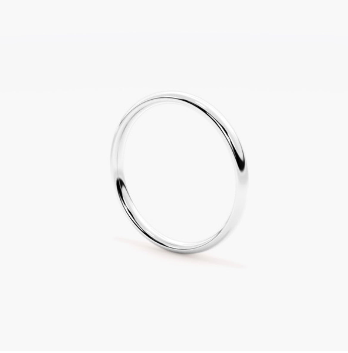 2mm Classic Court Medium Weight Wedding Band