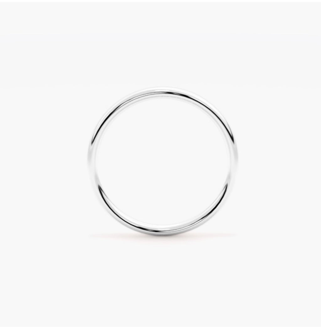 2mm Classic Court Medium Weight Wedding Band