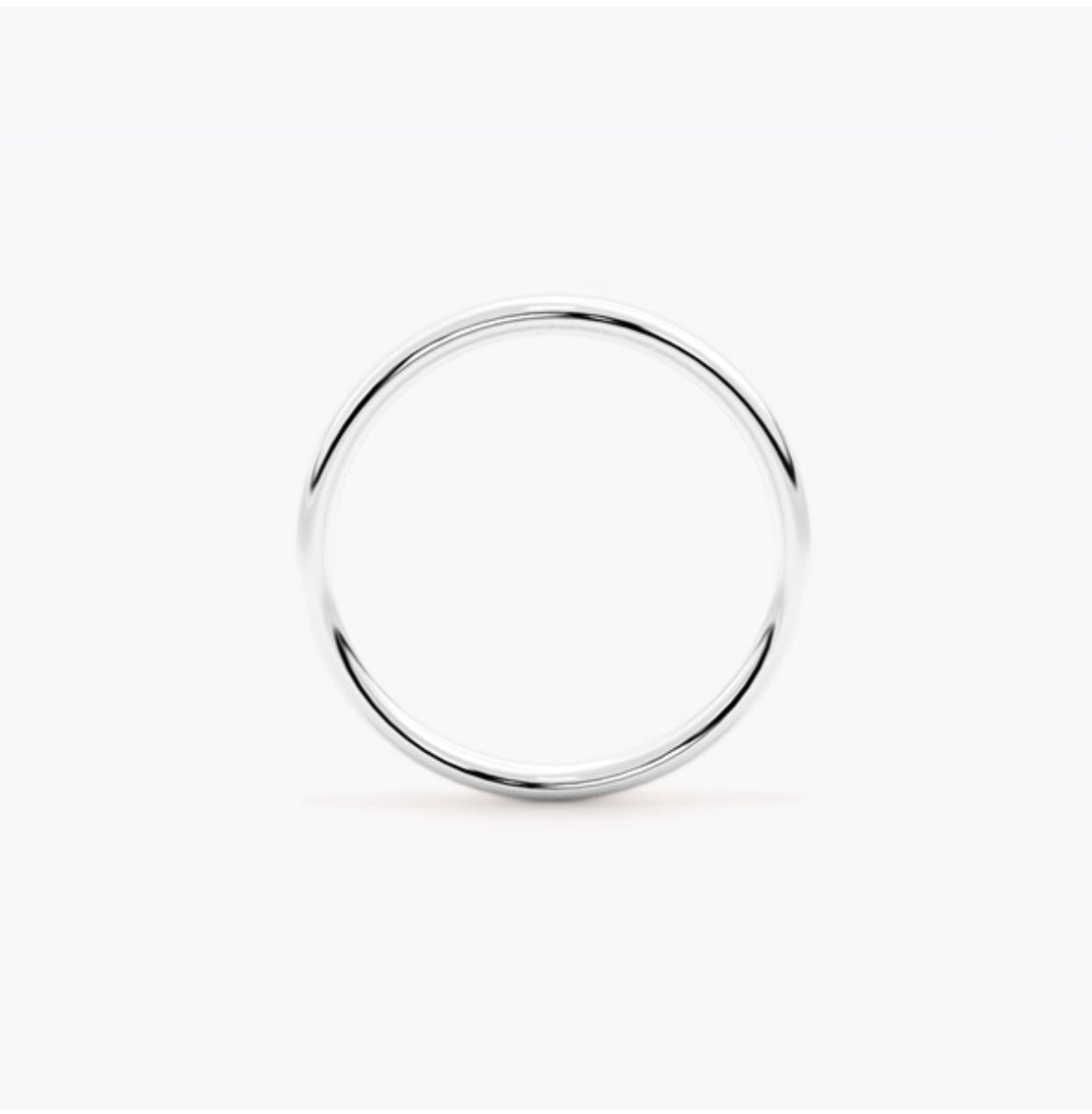 2mm Classic Court Medium Weight Wedding Band
