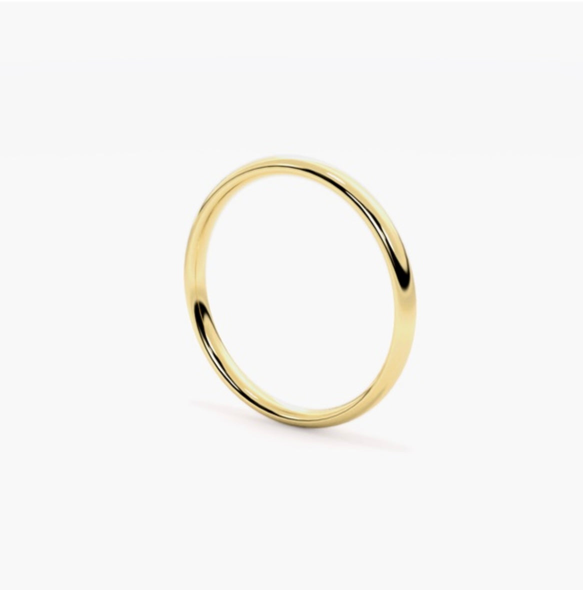 2mm Classic Court Medium Weight Wedding Band