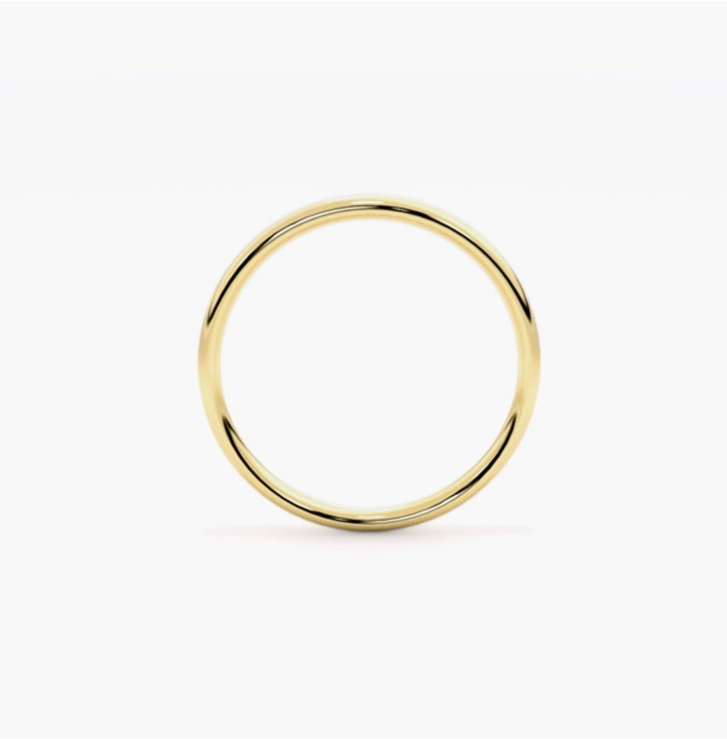 2mm Classic Court Medium Weight Wedding Band