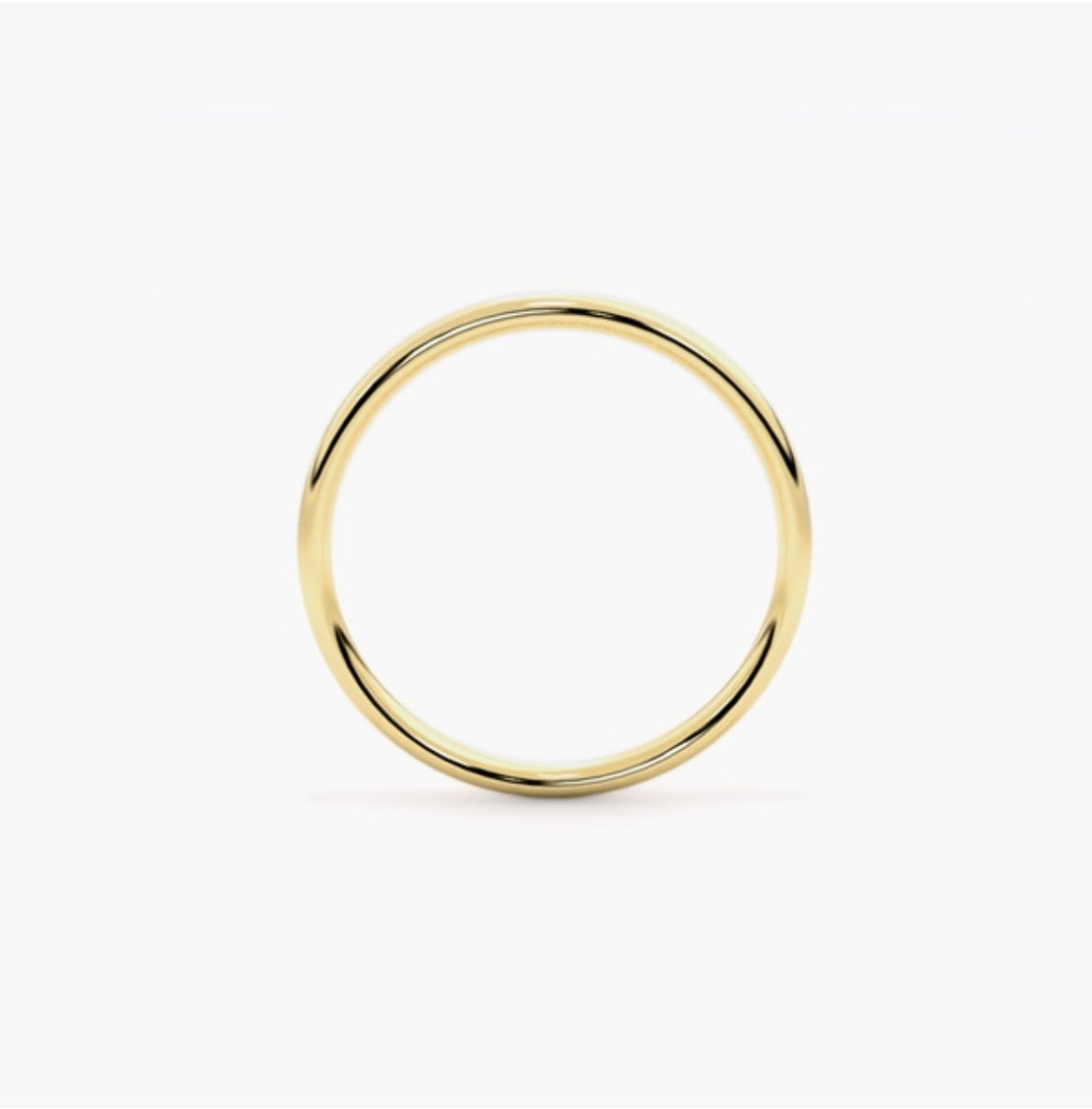 2mm Classic Court Medium Weight Wedding Band