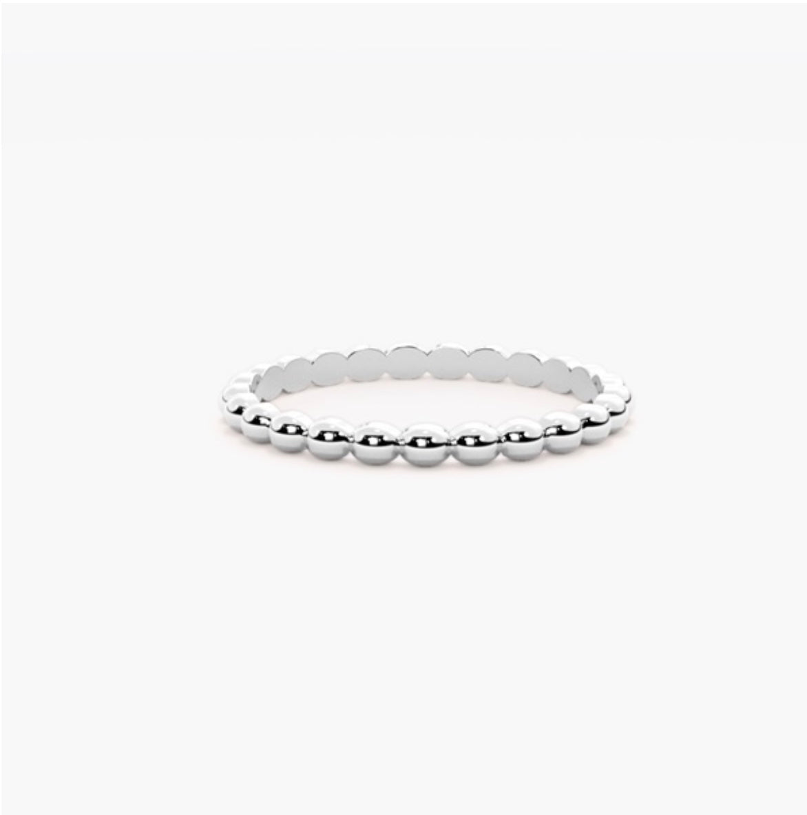 2mm Ball beaded Style Wedding Band
