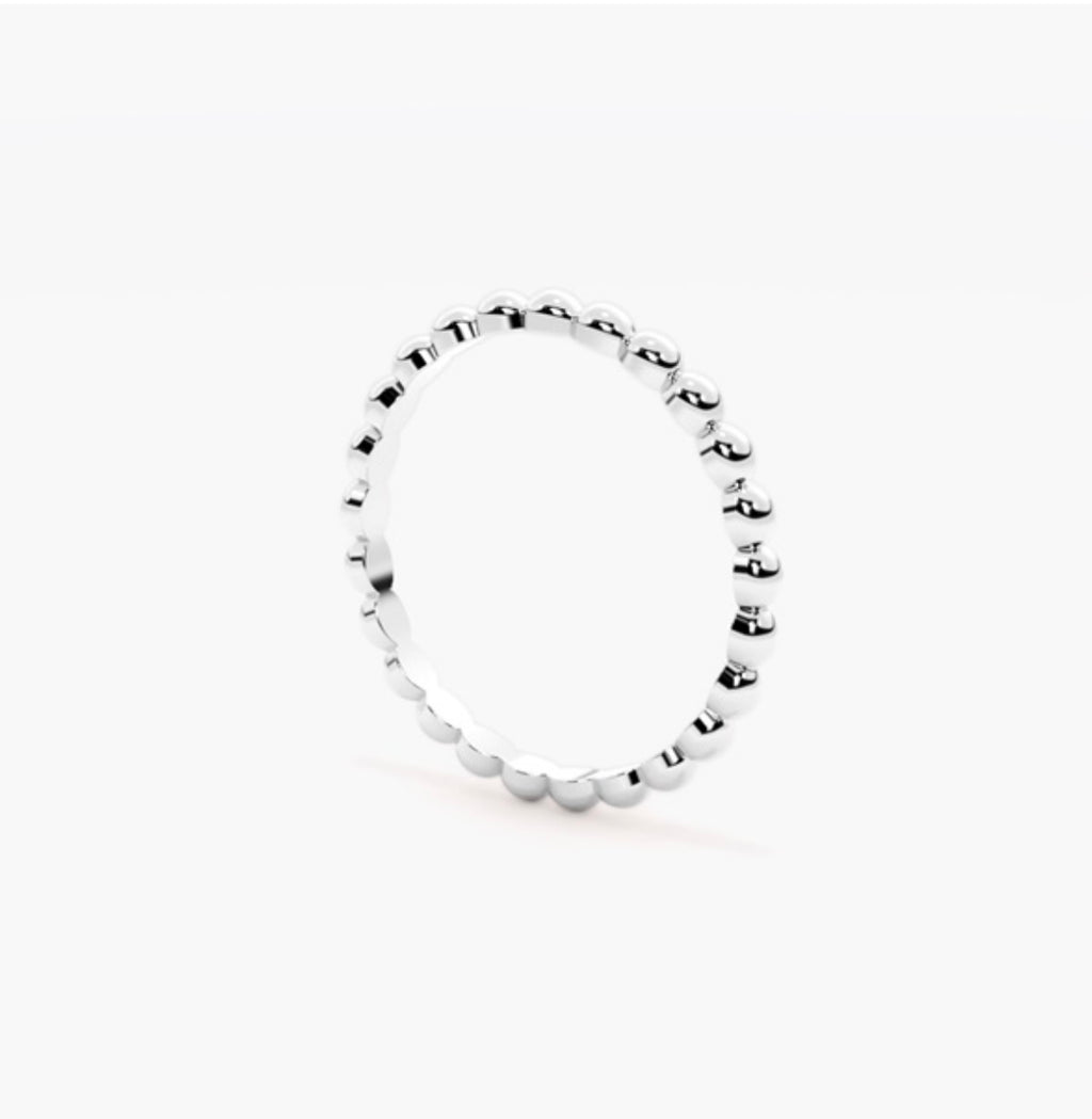 2mm Ball beaded Style Wedding Band