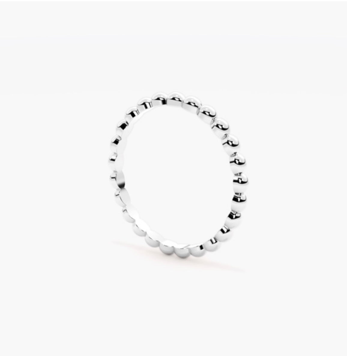2mm Ball beaded Style Wedding Band