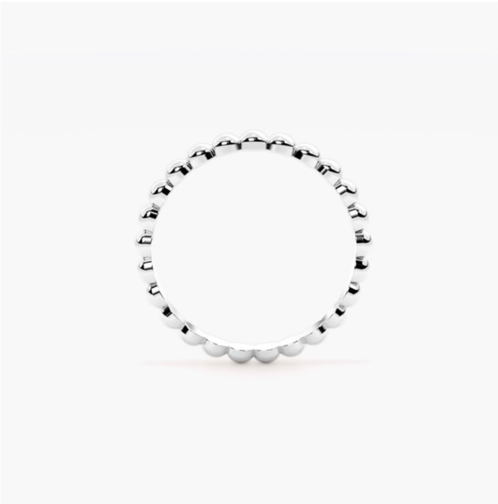 2mm Ball beaded Style Wedding Band