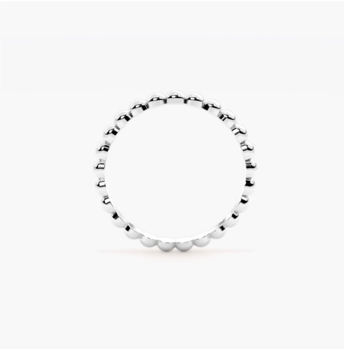 2mm Ball beaded Style Wedding Band