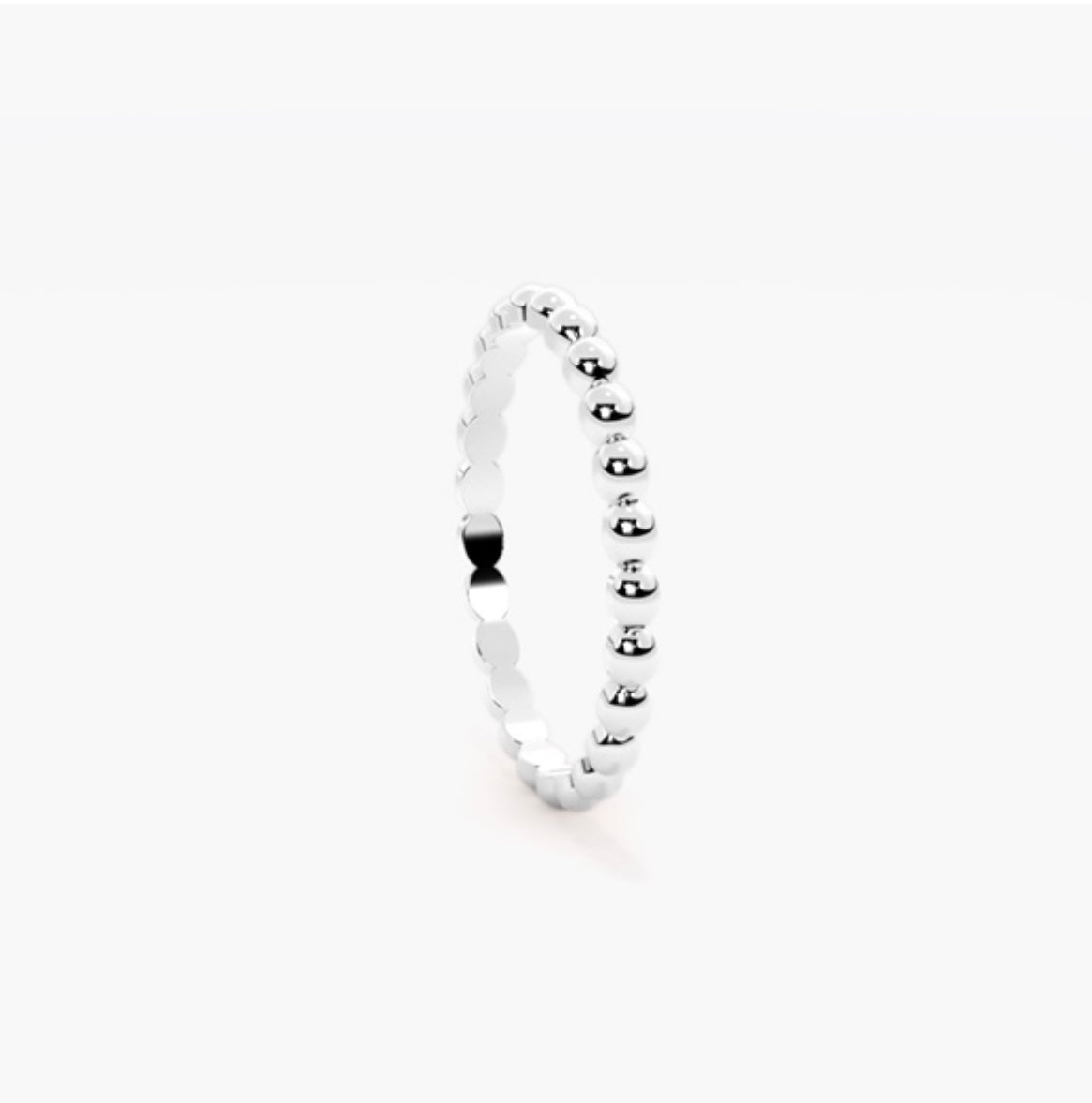 2mm Ball beaded Style Wedding Band