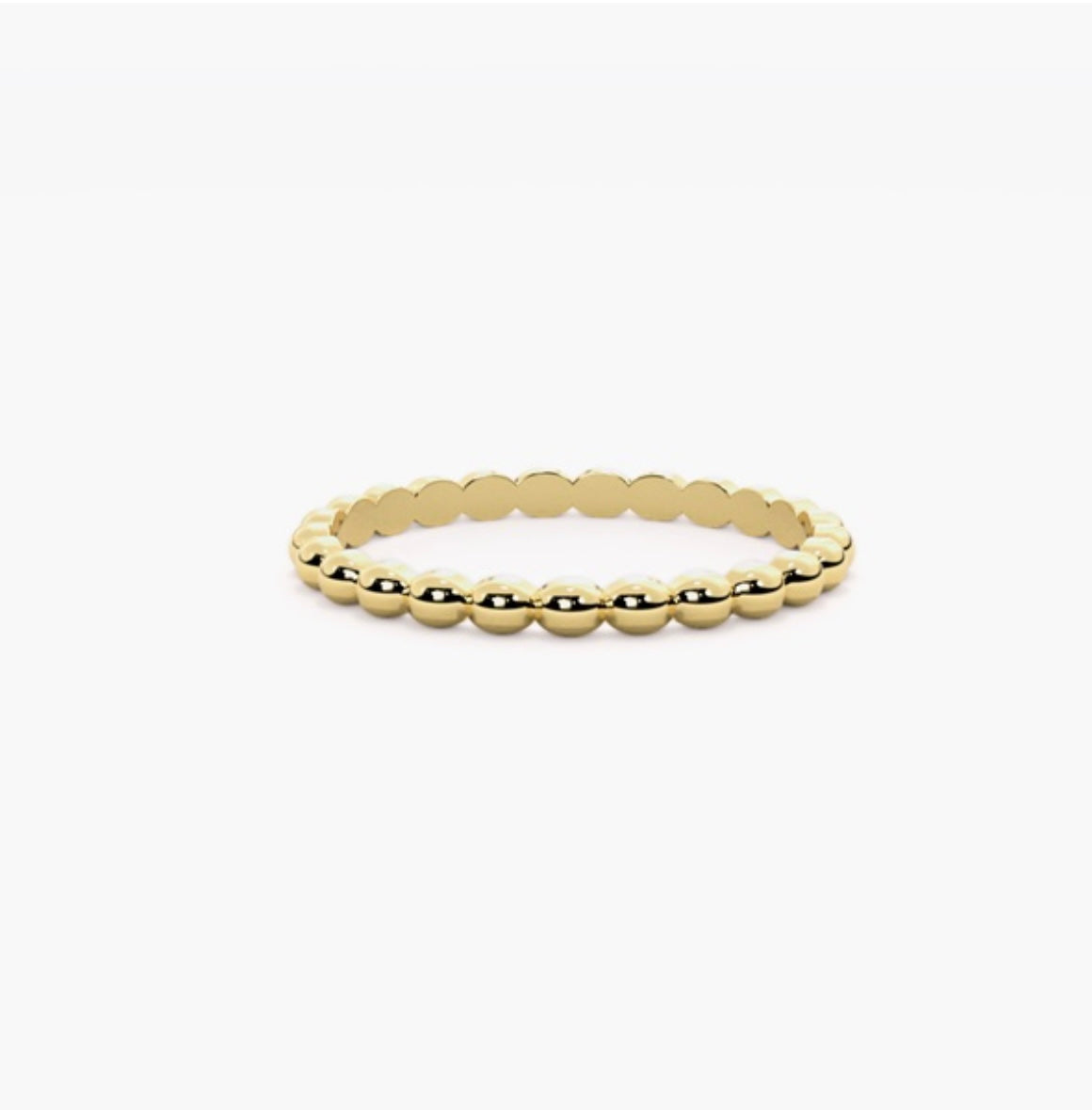 2mm Ball beaded Style Wedding Band