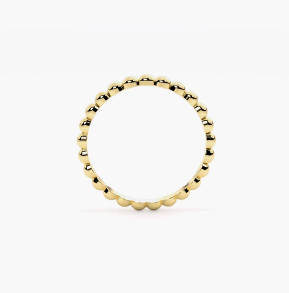 2mm Ball beaded Style Wedding Band
