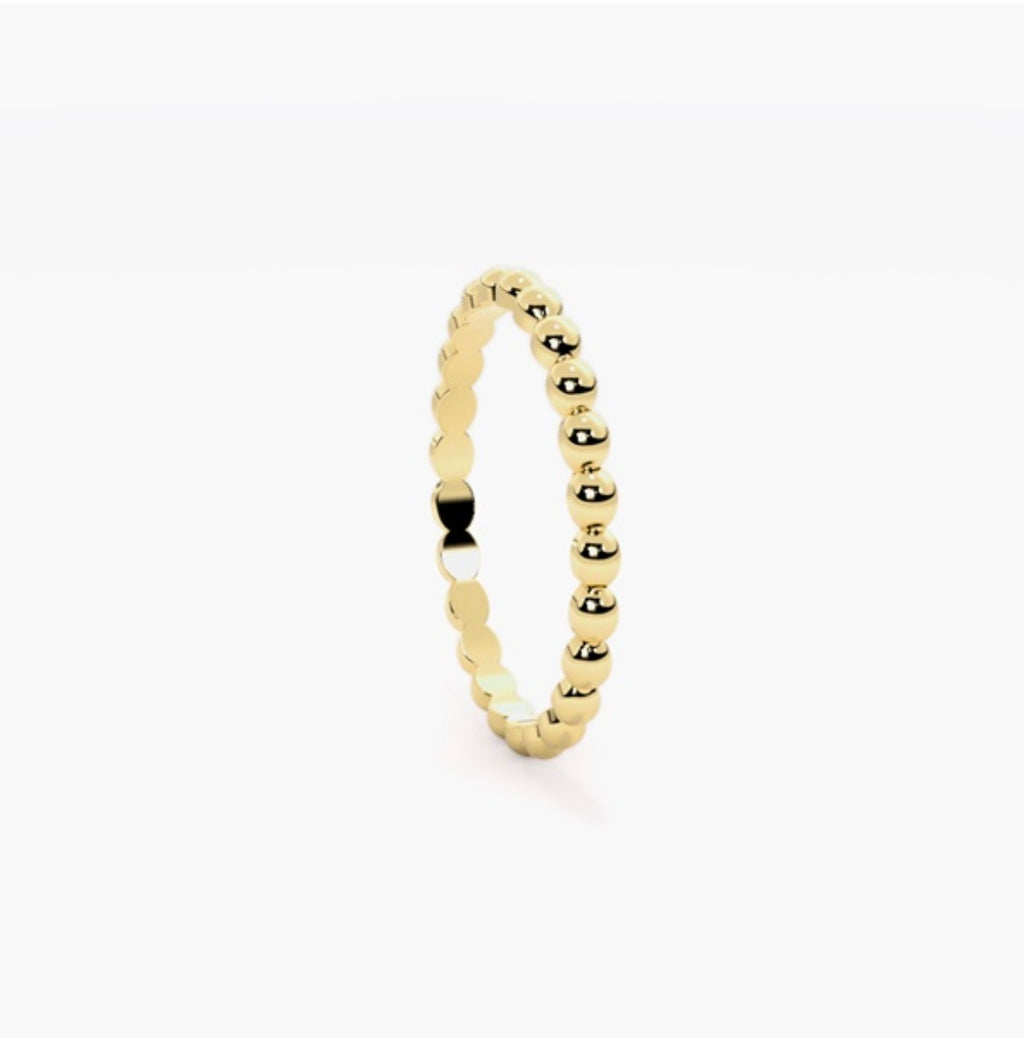 2mm Ball beaded Style Wedding Band