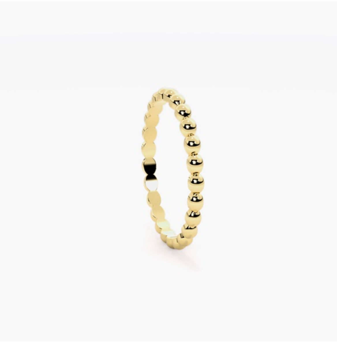 2mm Ball beaded Style Wedding Band