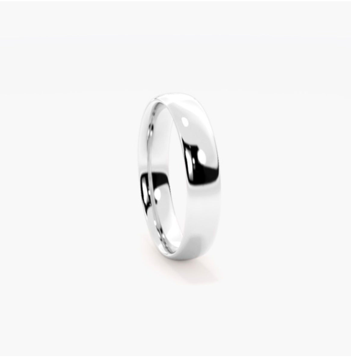 4mm Classic Soft Court Medium Weight Wedding Band
