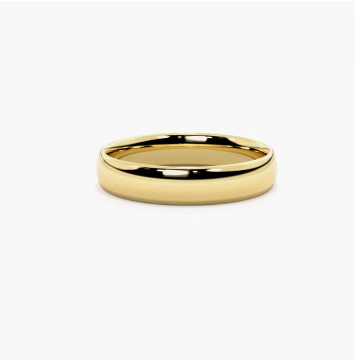 4mm Classic Soft Court Medium Weight Wedding Band