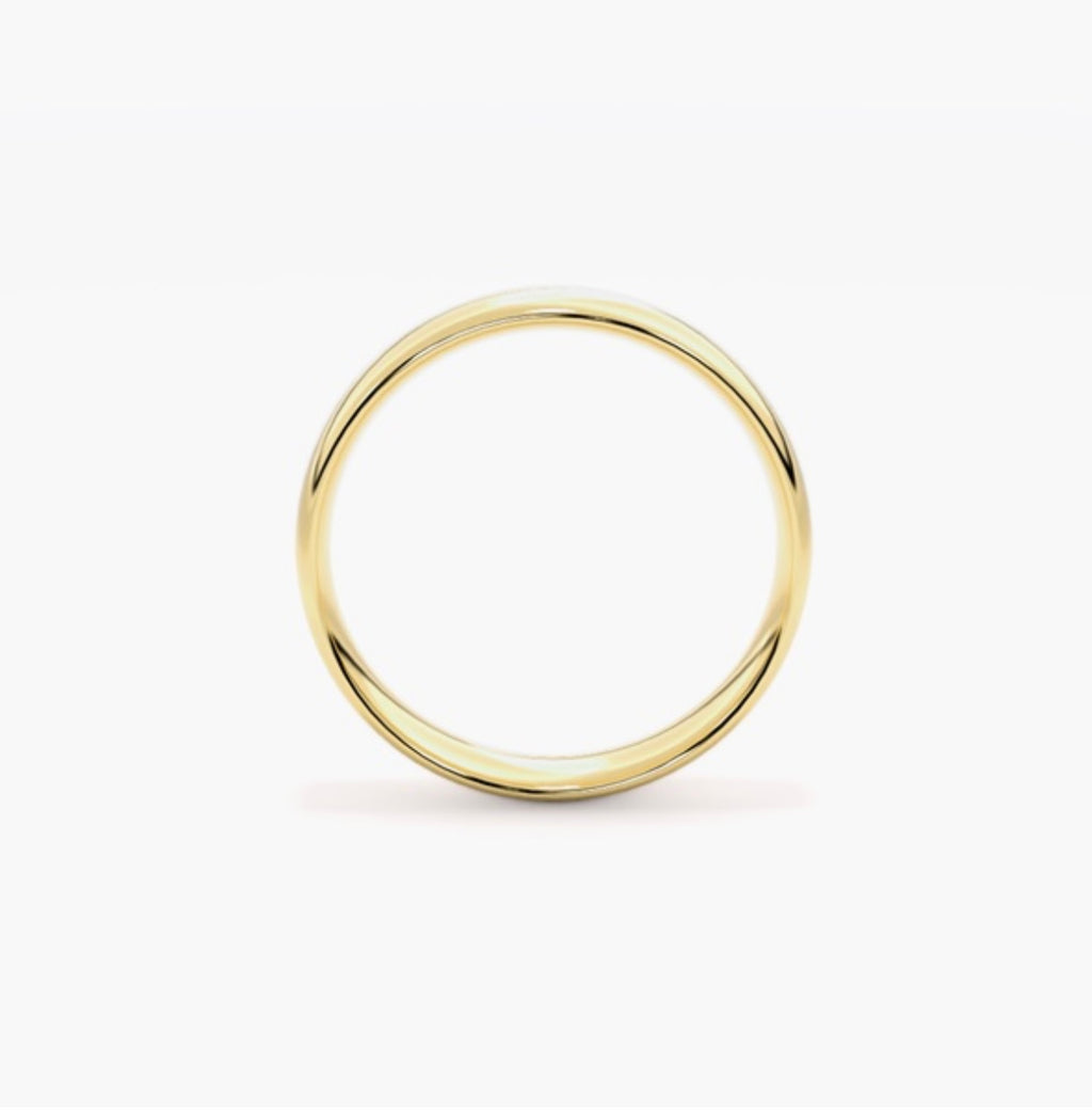 4mm Classic Soft Court Medium Weight Wedding Band