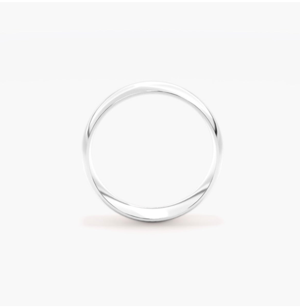 6mm Classic Court D-Shape Medium Weight Wedding Band