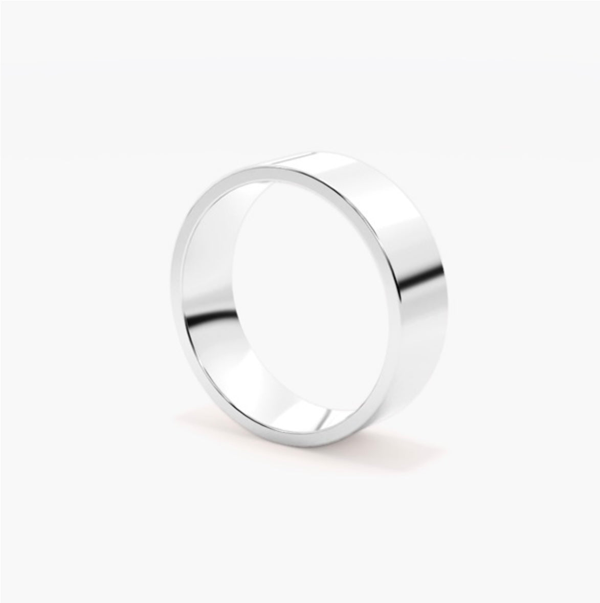 6mm Classic Flat Court Medium Weight Wedding Band