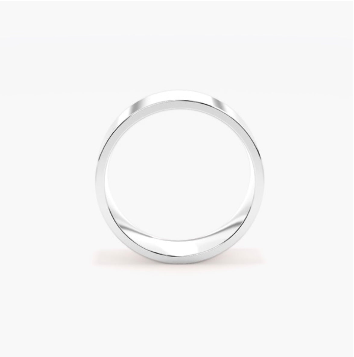 6mm Classic Flat Court Medium Weight Wedding Band
