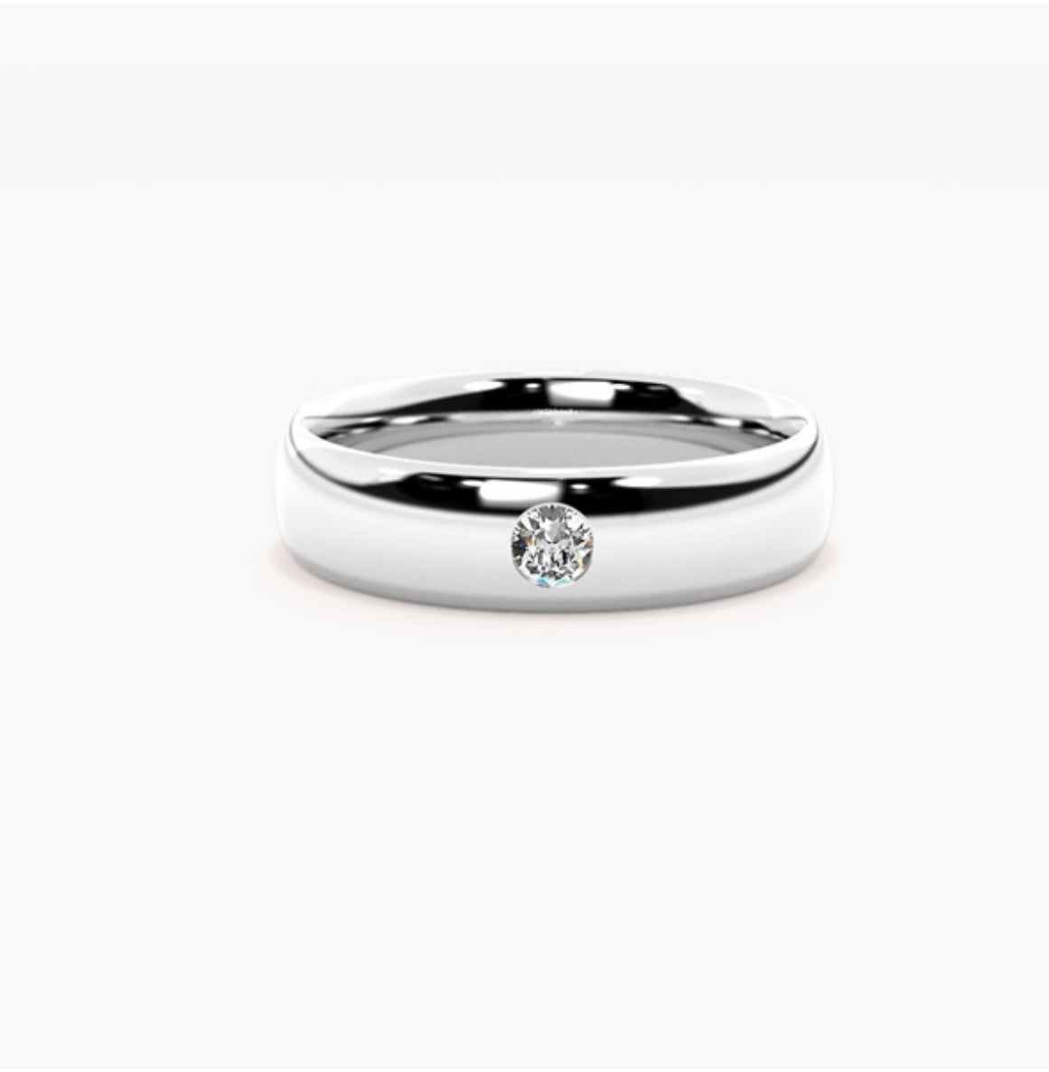 5mm Classic Court Natural Diamond Flush Set Wedding Band – 0.25ct