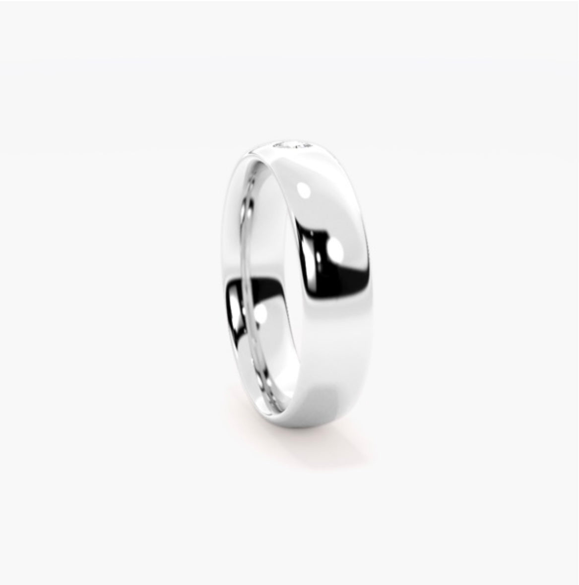 5mm Classic Court Natural Diamond Flush Set Wedding Band – 0.25ct