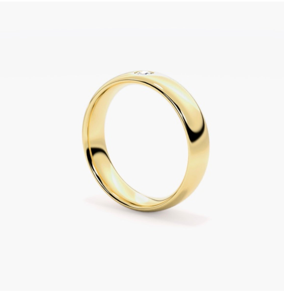 5mm Classic Court Natural Diamond Flush Set Wedding Band – 0.25ct
