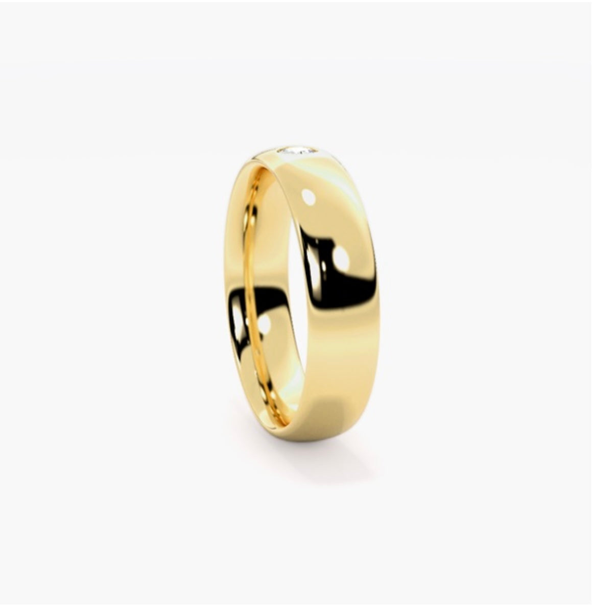 5mm Classic Court Natural Diamond Flush Set Wedding Band – 0.25ct