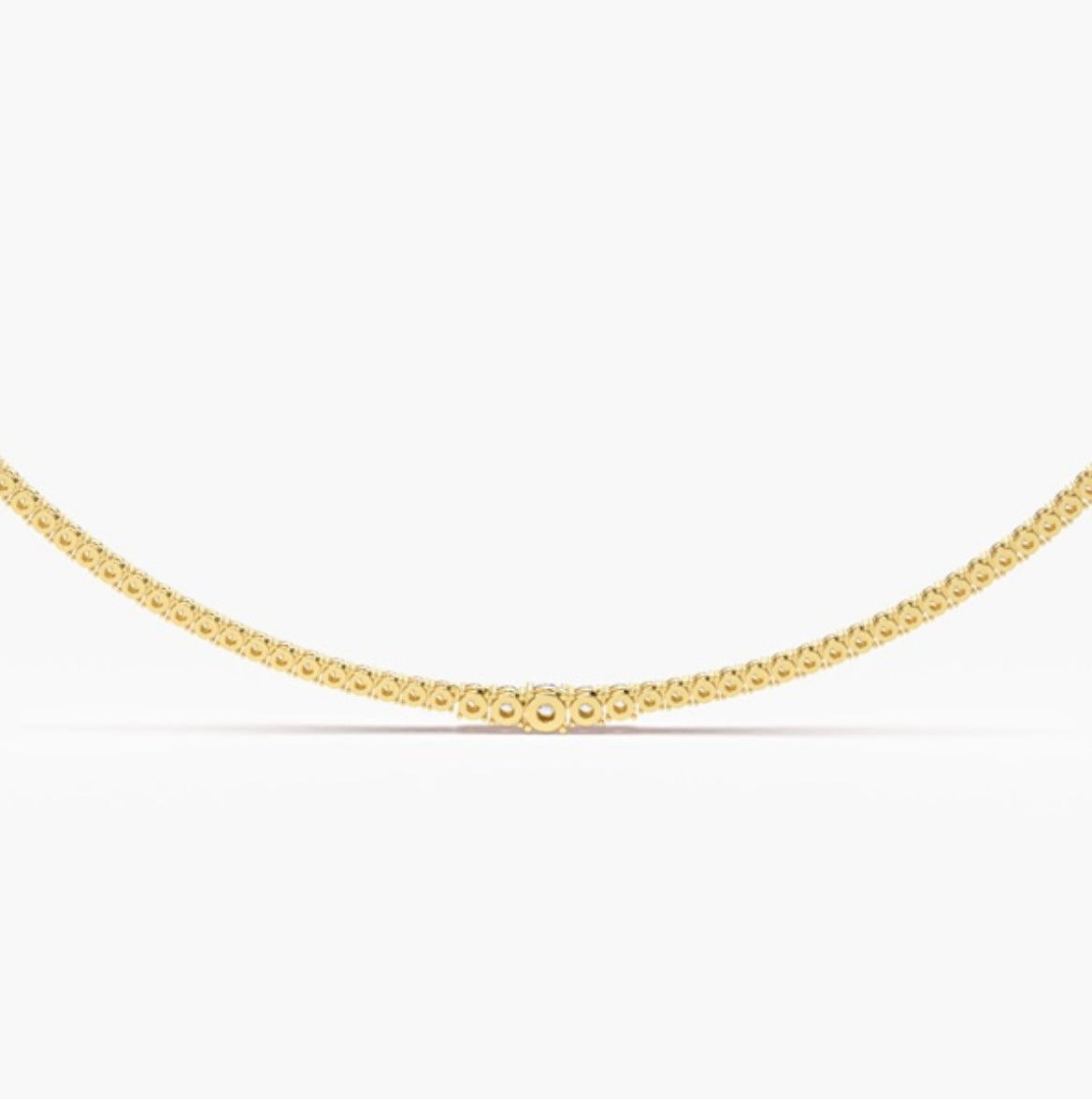 12.00ct Round Brilliant Diamond Tennis Necklace – 4 Claw Set (18 Inch)