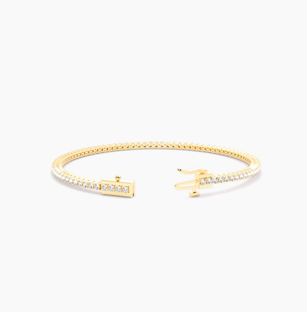3.00ct Round Brilliant Diamond Tennis Bracelet – 4 Claw Set (7 Inch)